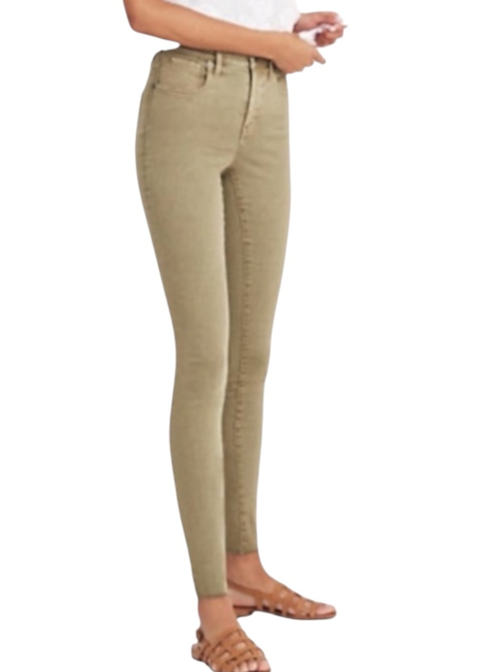 MADEWELL High Rise Skinny Jean Jeggings in Olive Green Size 25